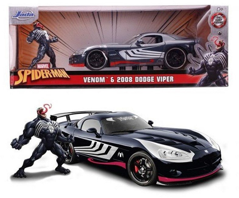 Jada Marvel Spider Man Venom Dodge Viper 2008 1:24