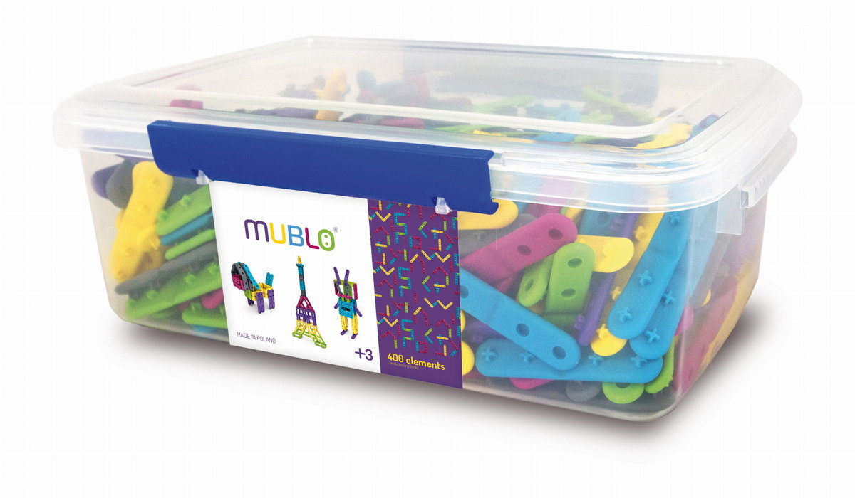 Meli Mublo Classic Klocki Paseczki Konstrukcyjne 400el.