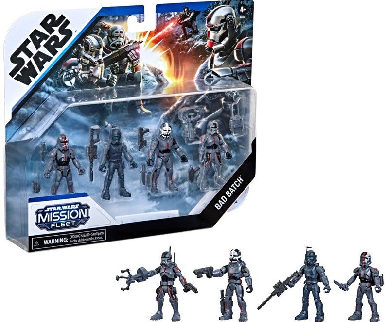 Hasbro Star Wars Mission Fleet Bad Batch 4Pak