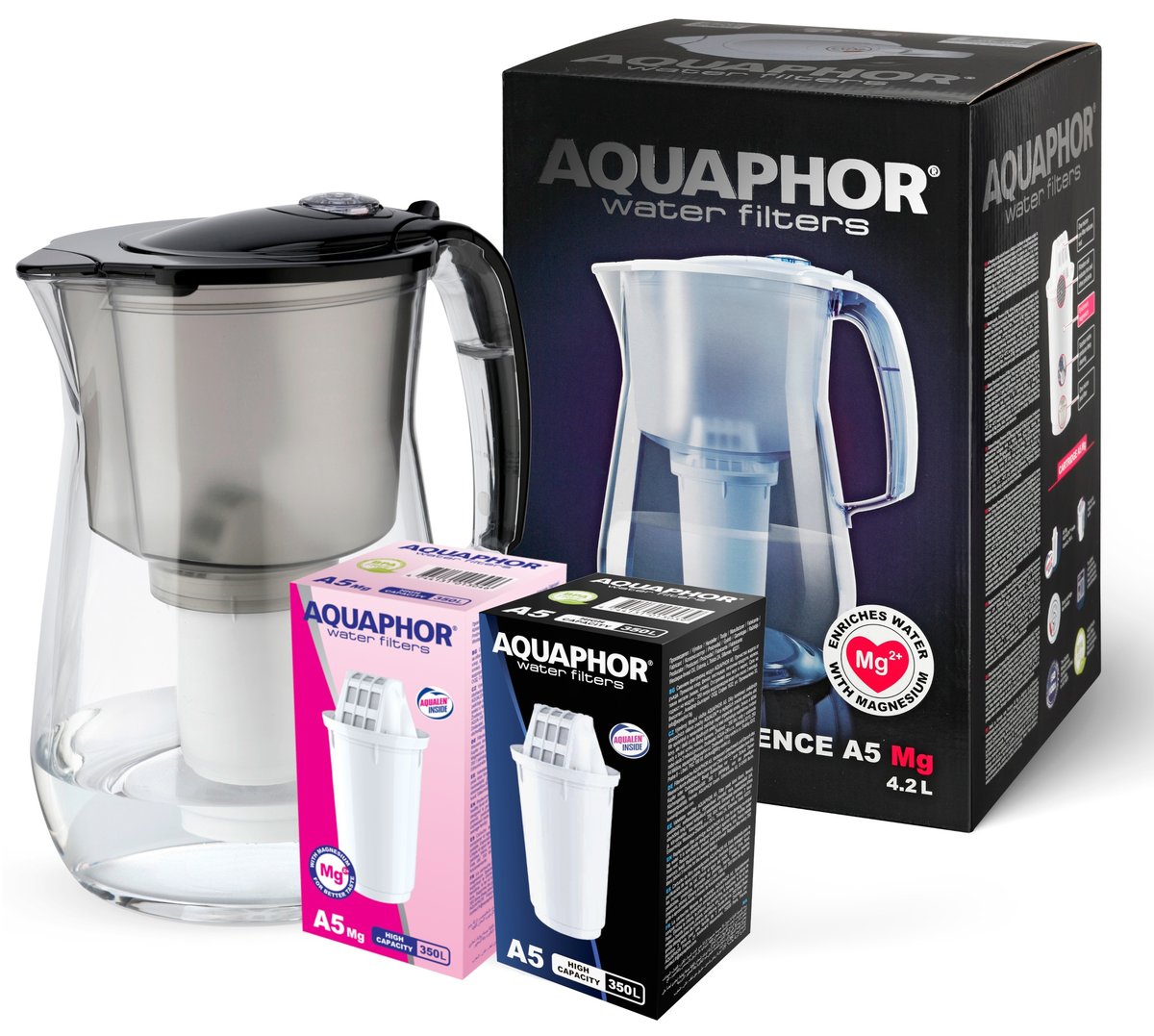 DZBANEK FILTRUJĄCY AQUAPHOR PROVENCE + WKŁADY A5 I A5 MAGNEZ