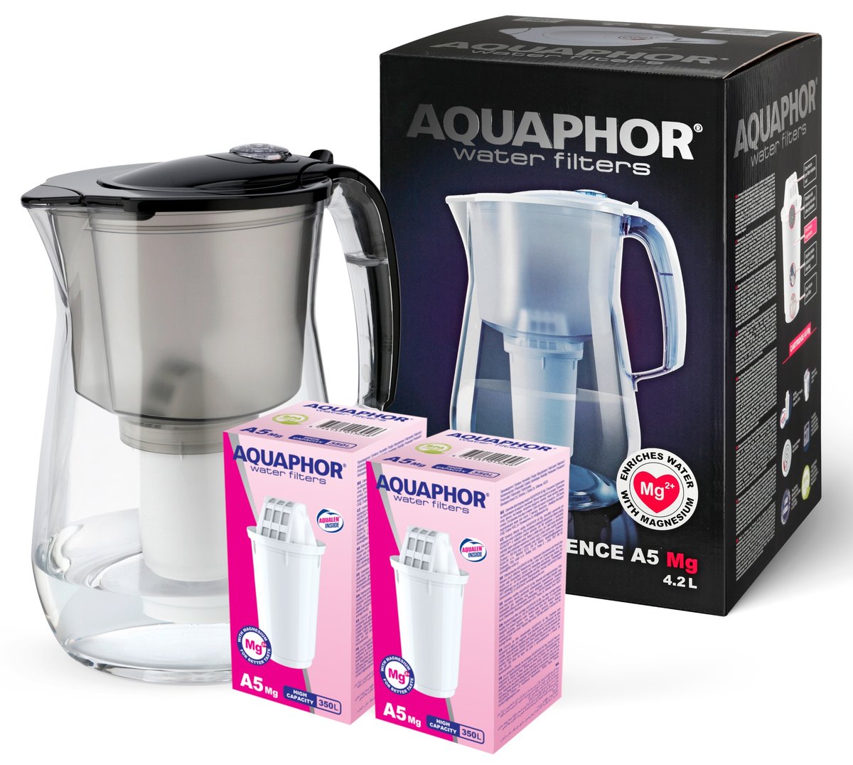 DZBANEK FILTRUJĄCY AQUAPHOR PROVENCE + 2 WKŁADY A5 MAGNEZ