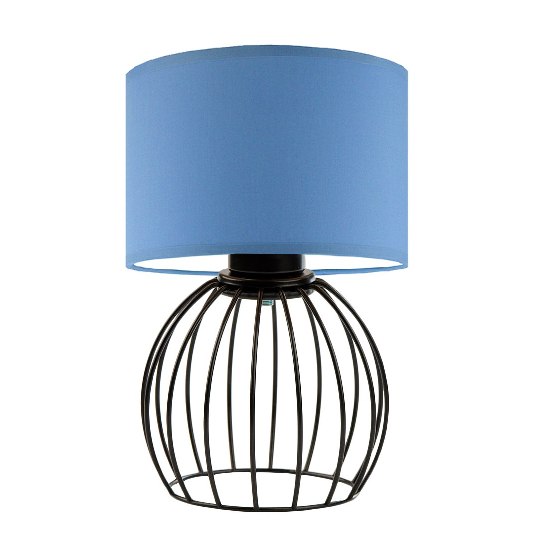 Lampka na nocny stolik NASHVILLE, czarny/niebieski