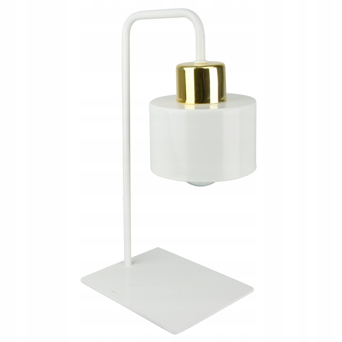 Lampa Nocna Stołowa Roller Biała Złota 370-L1