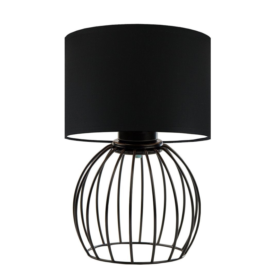 Lampka na nocny stolik NASHVILLE, czarny/czarny