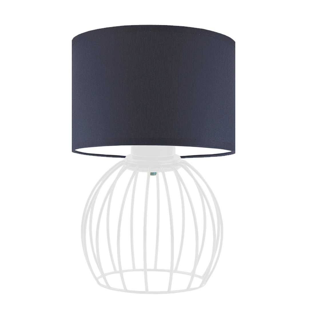 Nowoczesna lampka nocna do sypialni NASHVILLE, biały/granatowy
