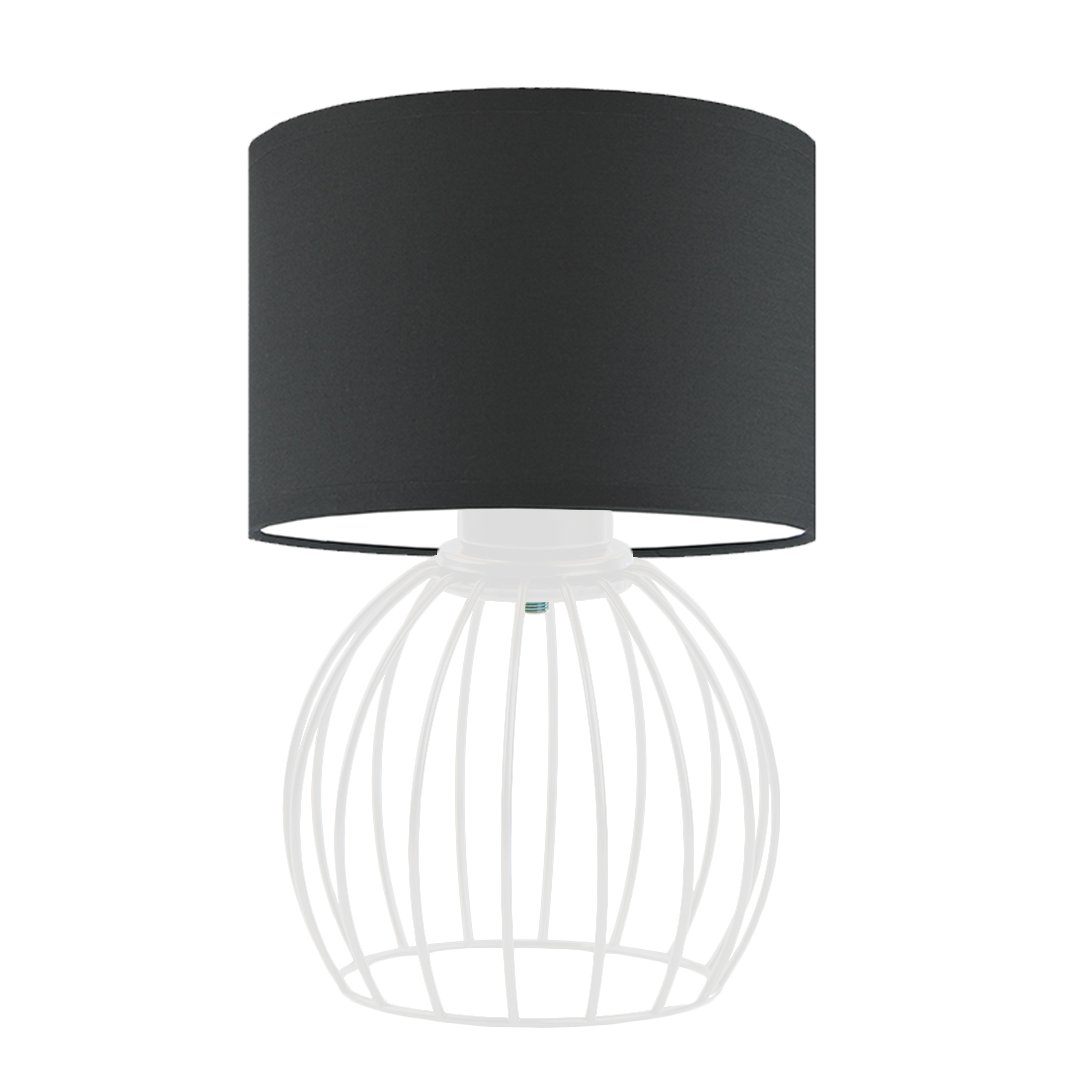 Nowoczesna lampka nocna do sypialni NASHVILLE, biały/grafitowy