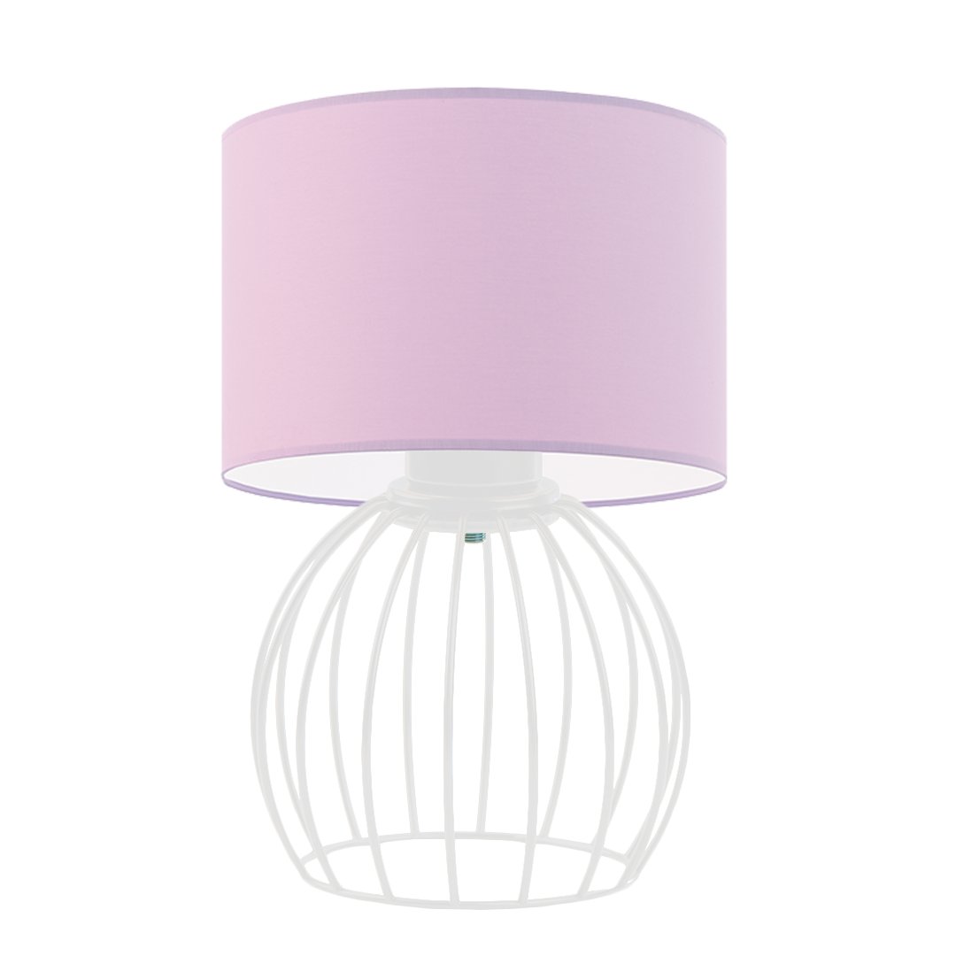 Nowoczesna lampka nocna do sypialni NASHVILLE, biały/jasny fioletowy