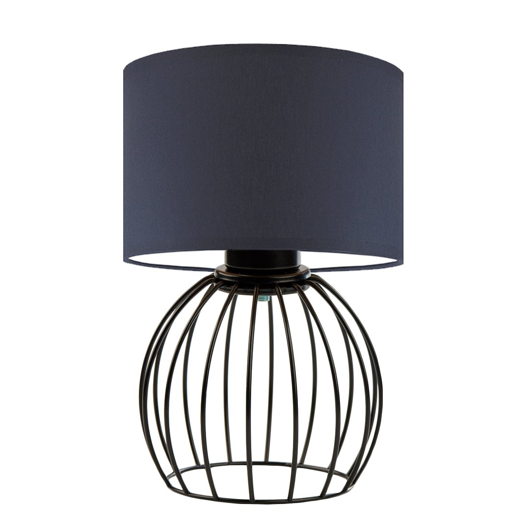 Lampka na nocny stolik NASHVILLE, czarny/granatowy