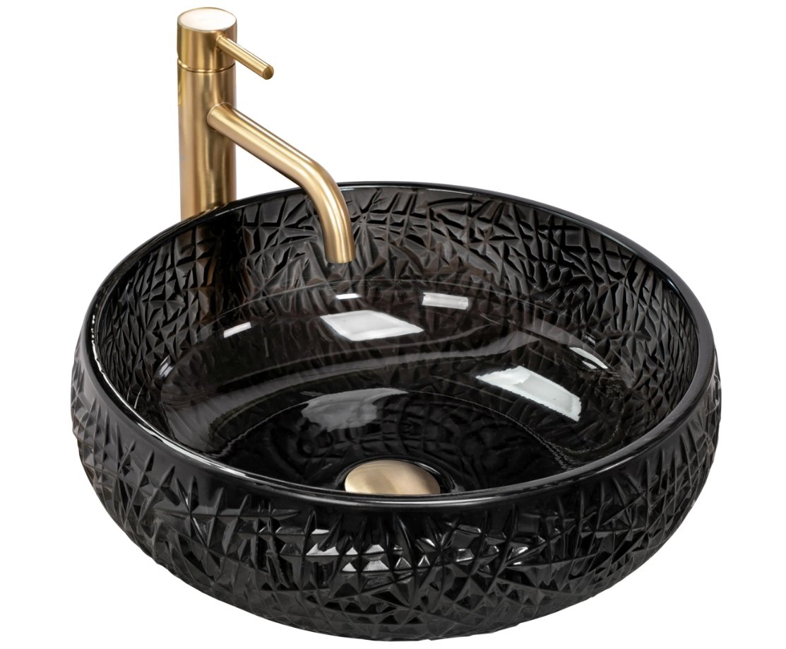 Rea Umywalka nablatowa REA ICE BLACK