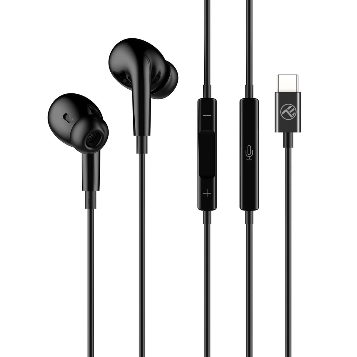 Tellur Attune in-ear headphones, Type-C, black