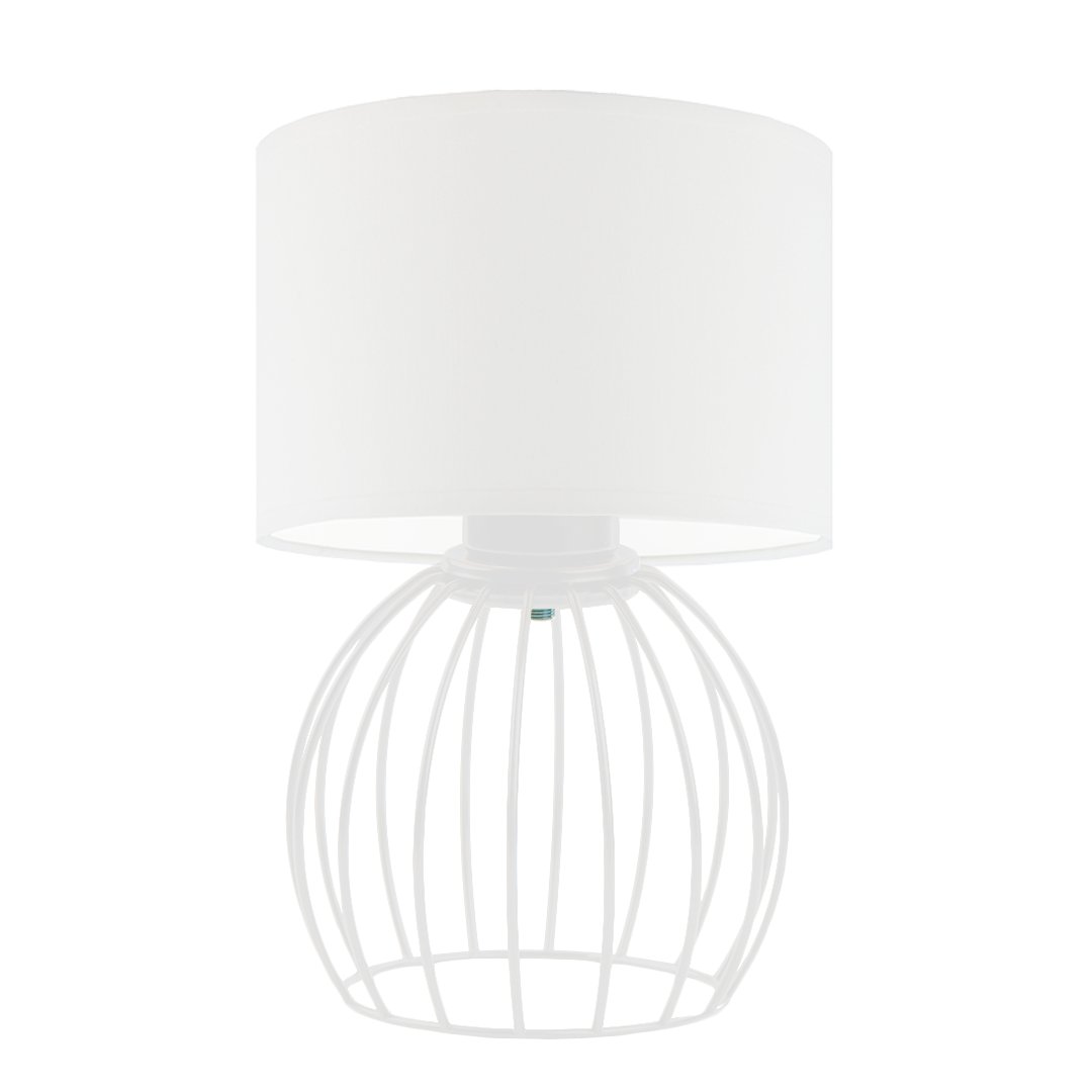 Nowoczesna lampka nocna do sypialni NASHVILLE, biały/biały