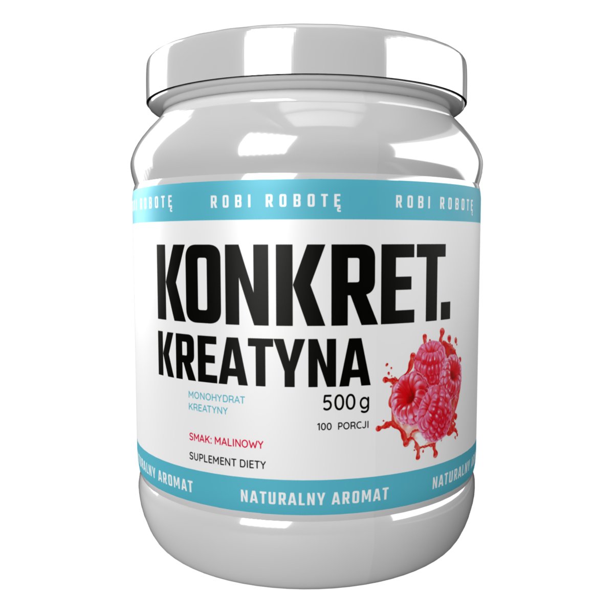 Konkret Kreatyna Monohydrat Smak Malinowy 500 g Najwyższa Jakość!