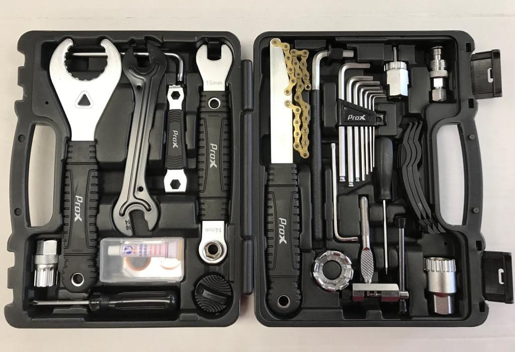 Zestaw kluczy rowerowych ProX w walizce serwisowy