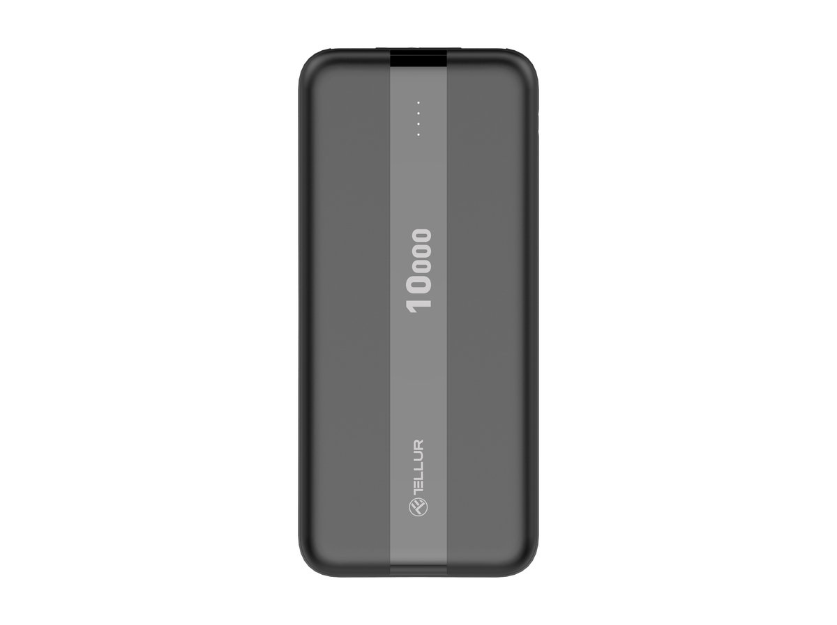 Tellur PBC103 10000mAh power bank, 2xUSB+Type-C+MicroUSB, black