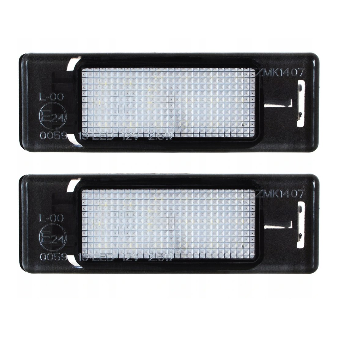 ZESTAW LAMPEK LED DO TABLICY REJESTRACYJNEJ, AUTOTUNE, DO PEUGEOT 1007, 106 II, 207, 207 CC, SW, PEUGEOT 3008, PEUGEOT 307, PEUGEOT 307, PEUGEOT 308..