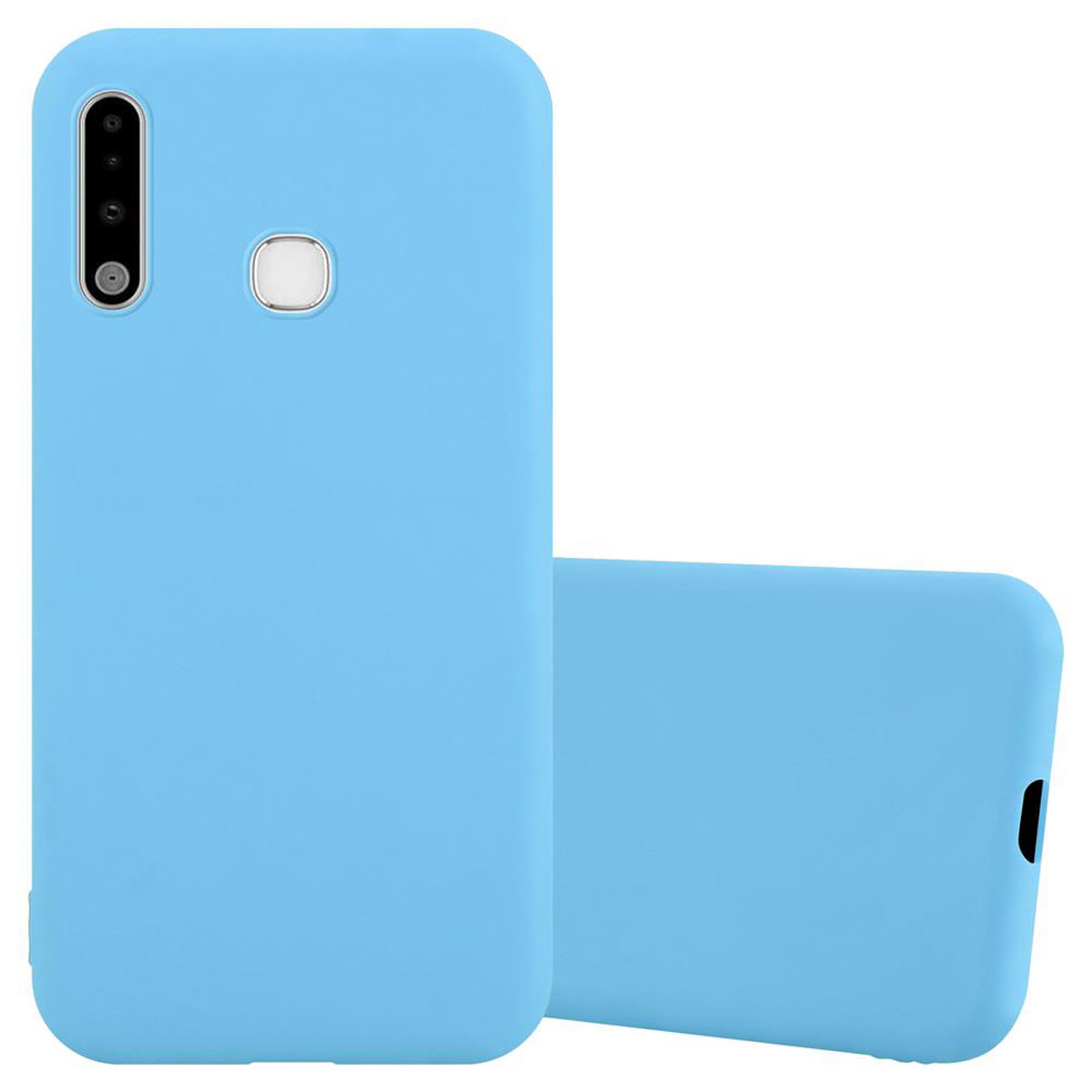 Pokrowiec Do Samsung Galaxy A70e Etui w CANDY NIEBIESKI TPU Silikon Obudowa Case Cover Ochronny Plecki Cadorabo