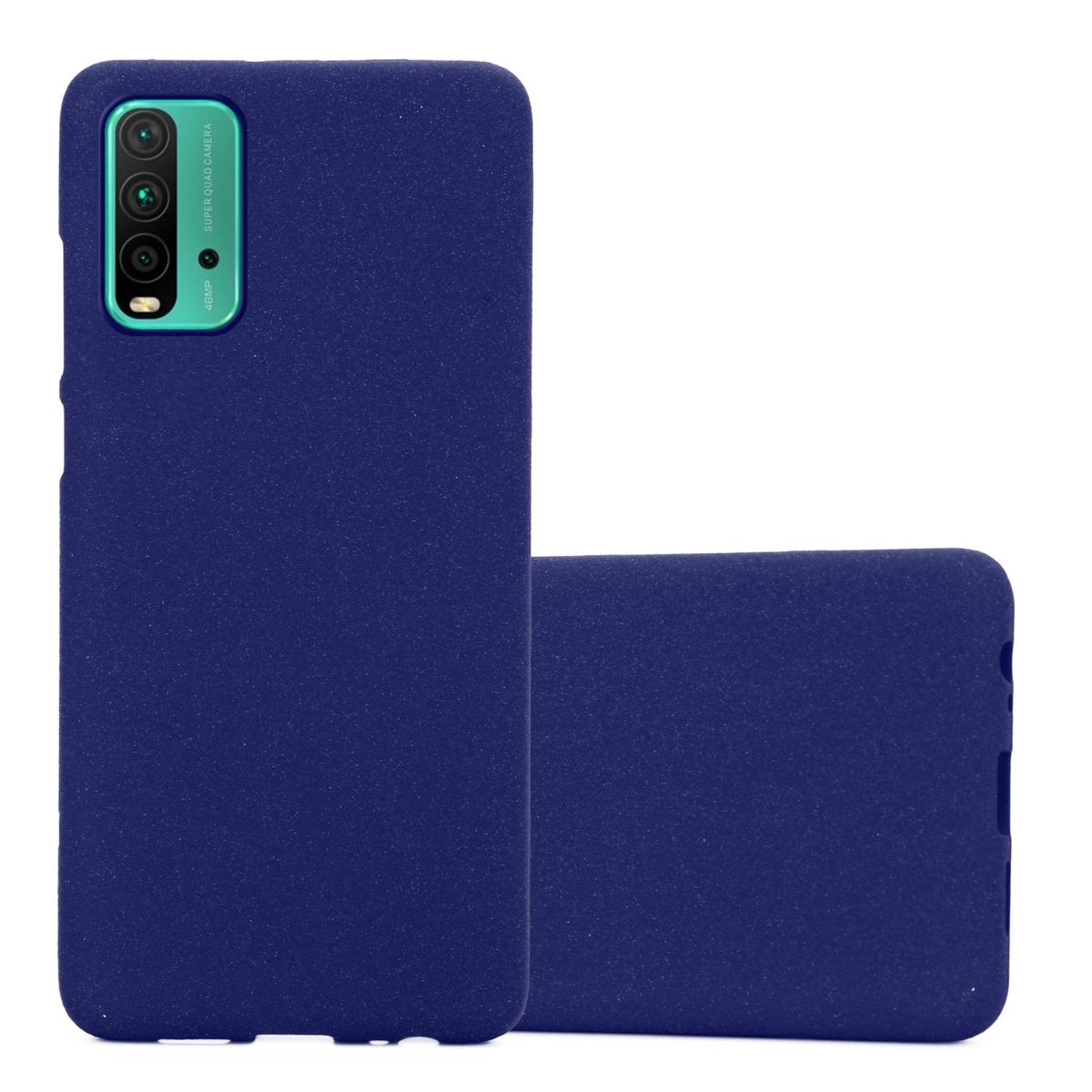 Etui Pokrowiec Do Xiaomi RedMi 9T / POCO M3 Obudowa w FROST CIEMNY NIEBIESKI TPU Silikon Case Cover Ochronny Plecki Cadorabo