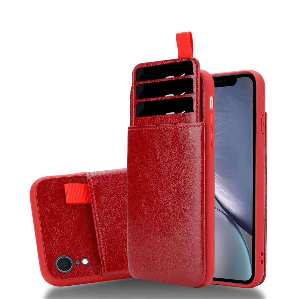 Pokrowiec Do Apple iPhone XR w DZIKA WIŚNIA Etui TPU Silikon Obudowa Case Cover Ochronny Portfel Cadorabo