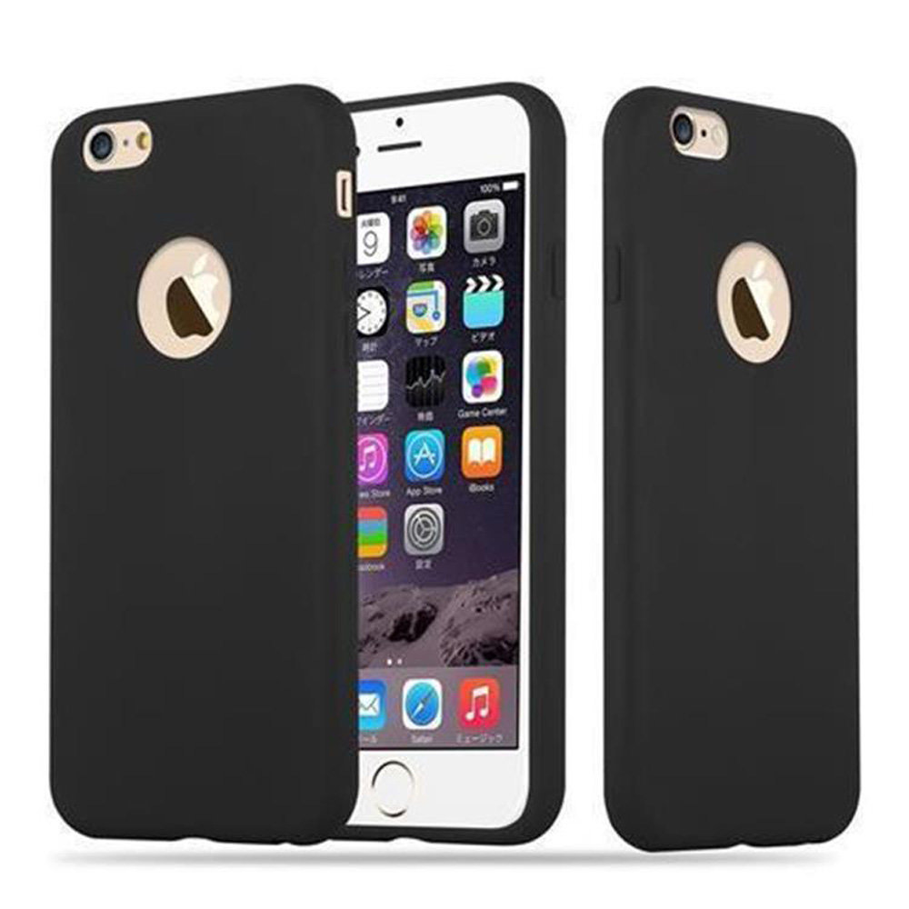 Pokrowiec Do Apple iPhone 6 / 6S Etui w CANDY CZARNY TPU Silikon Obudowa Case Cover Ochronny Plecki Cadorabo
