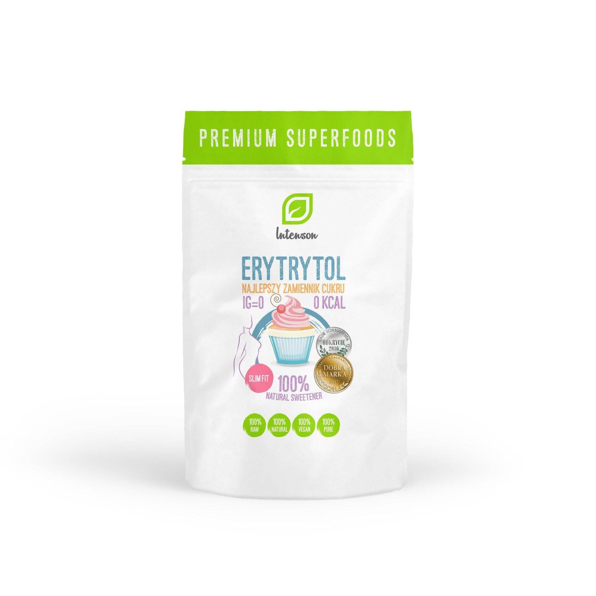 INTENSON Erytrytol 1kg Naturalny Słodzik 0kcal