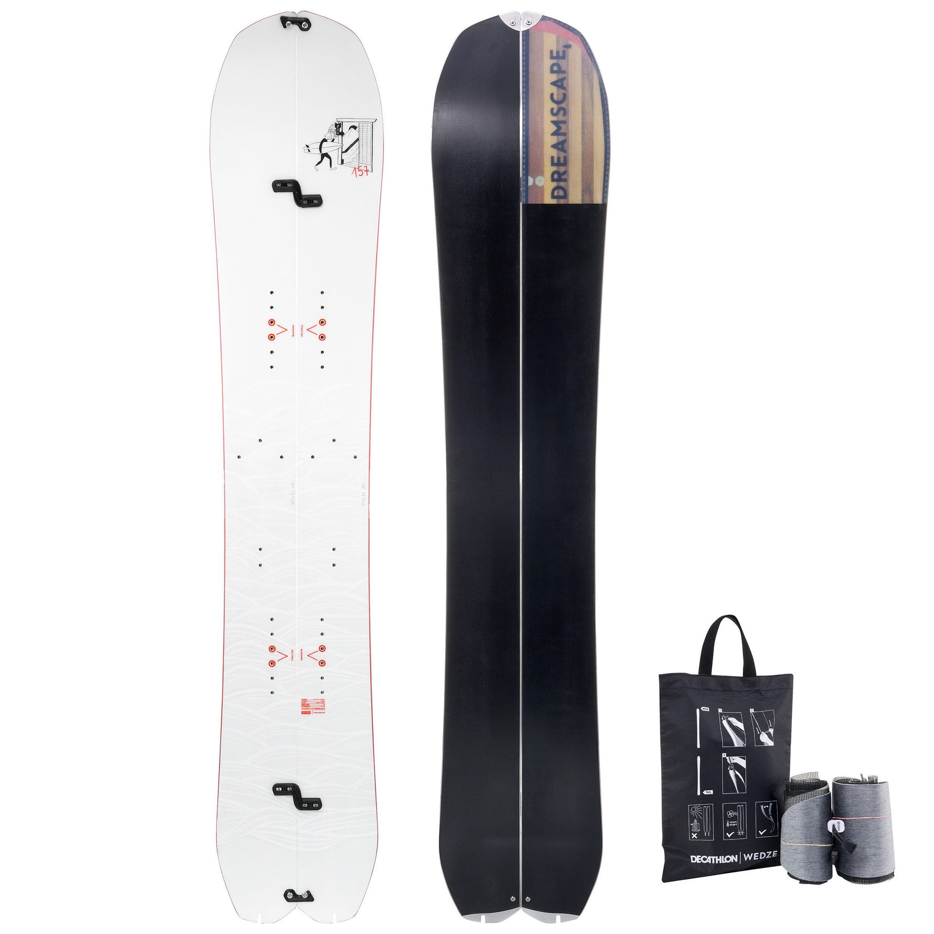 Zestaw splitboard Dreamscape: deska splitboardowa + foki na miarę