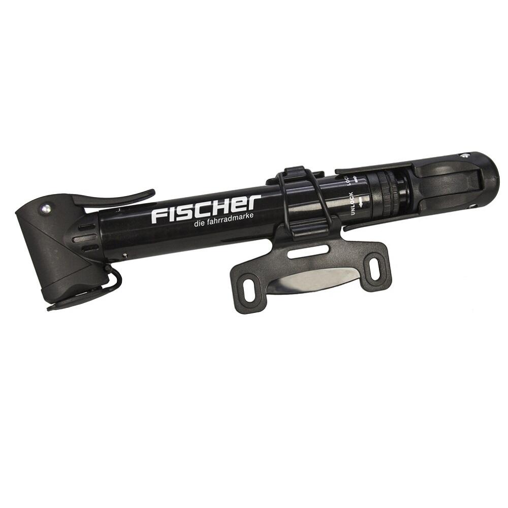 Pompka rowerowa ręczna AV/DV/SV z uchwytem 8 BAR Fischer