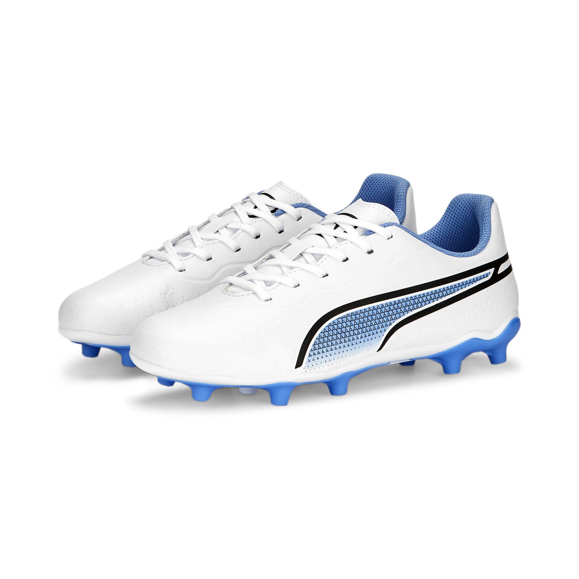 Buty piłkarskie dziecięce PUMA King Match FG/AG białe 107266 38 (5 UK)