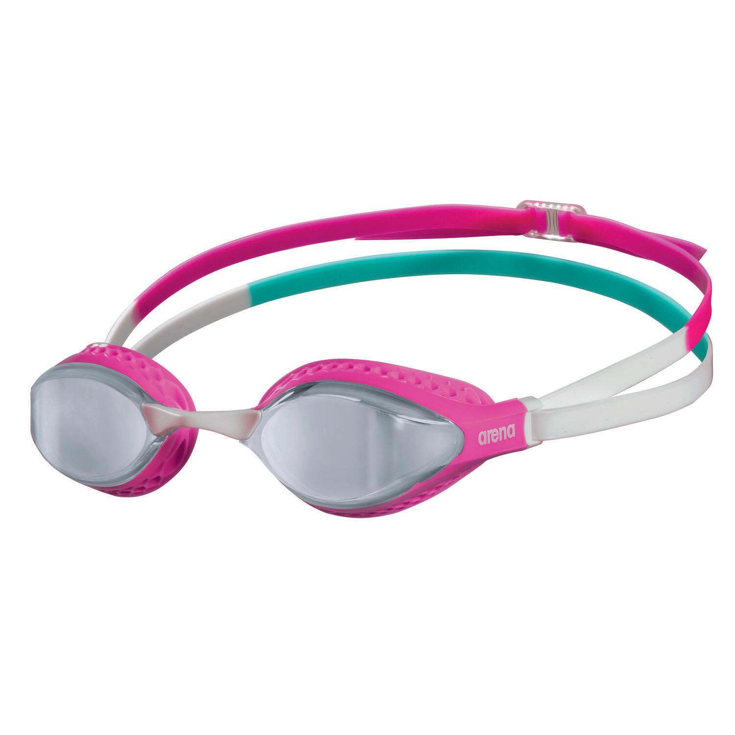 Arena Airspeed Mirror Okulary pływackie, silver/pink/multi 2021 Okulary do pływania 3151-105-0