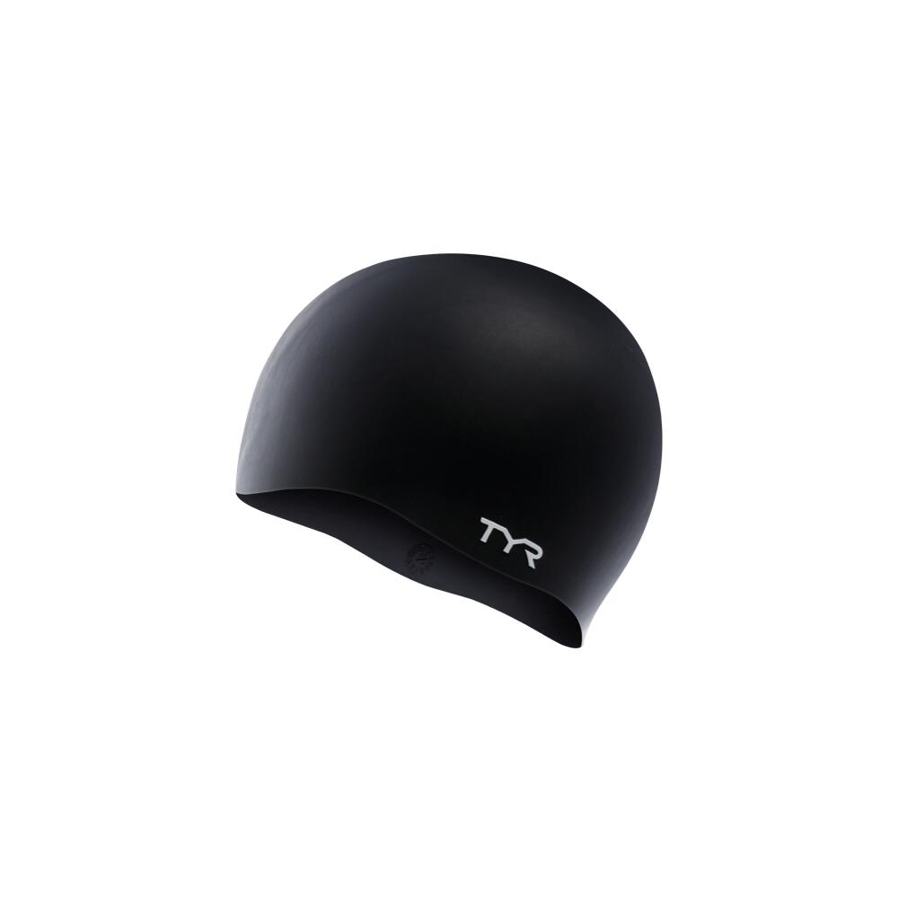 TYR Silicone Czapka No Wrinkle, black 2020 Czepki pływackie