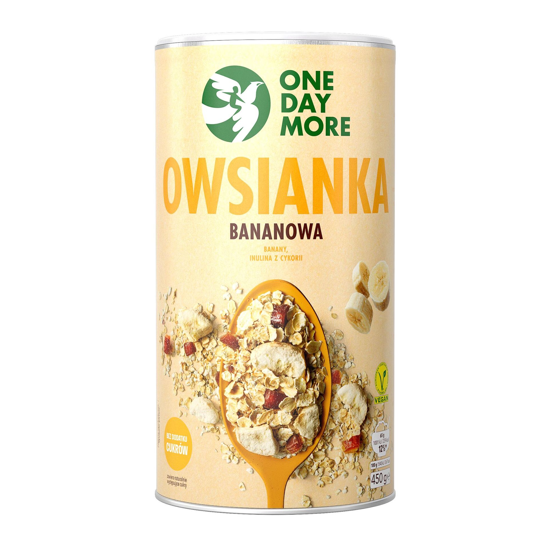 Owsianka Bananowa OneDayMore 450g tuba