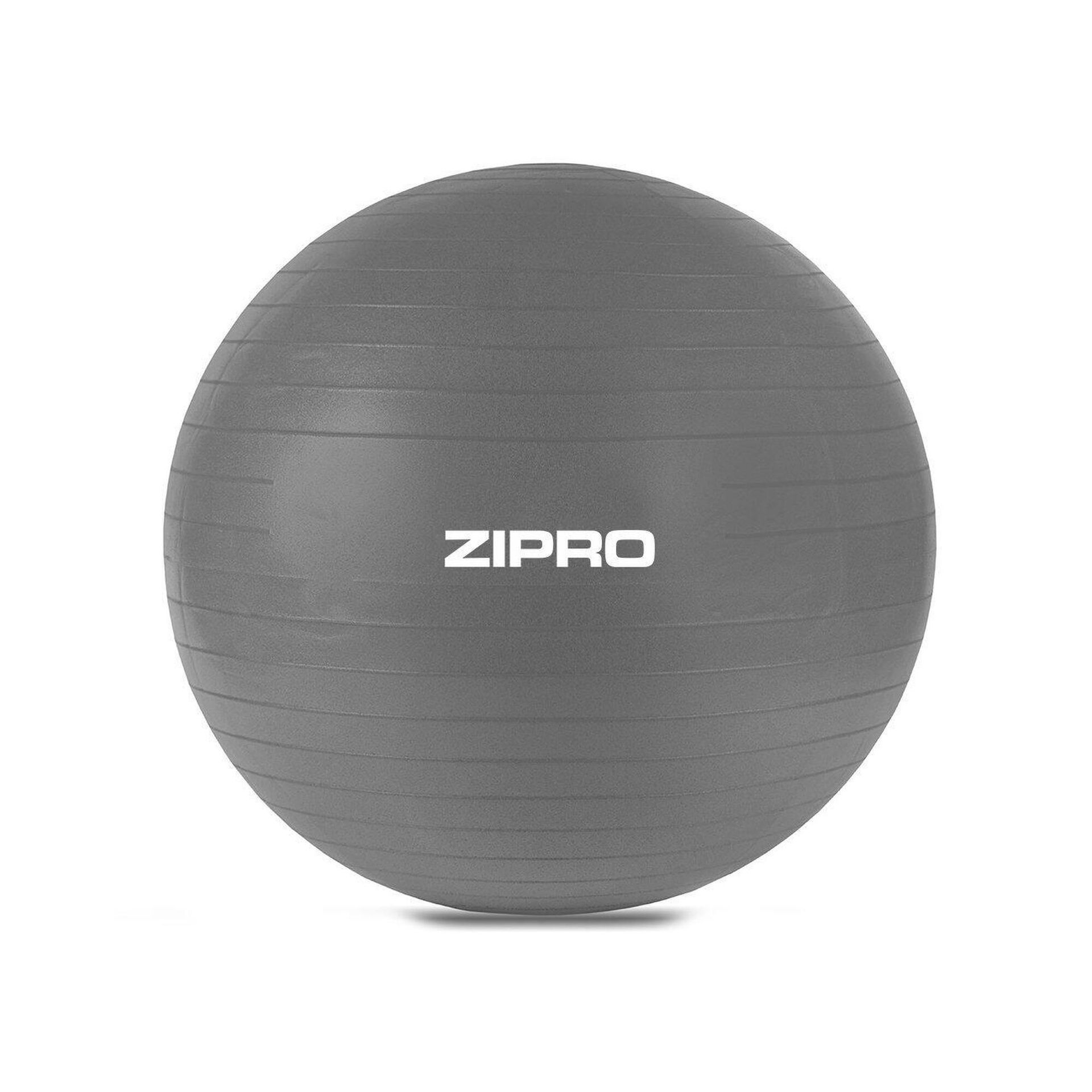 Piłka gimnastyczna do ćwiczeń, Zipro Anti-Burst 65cm szary