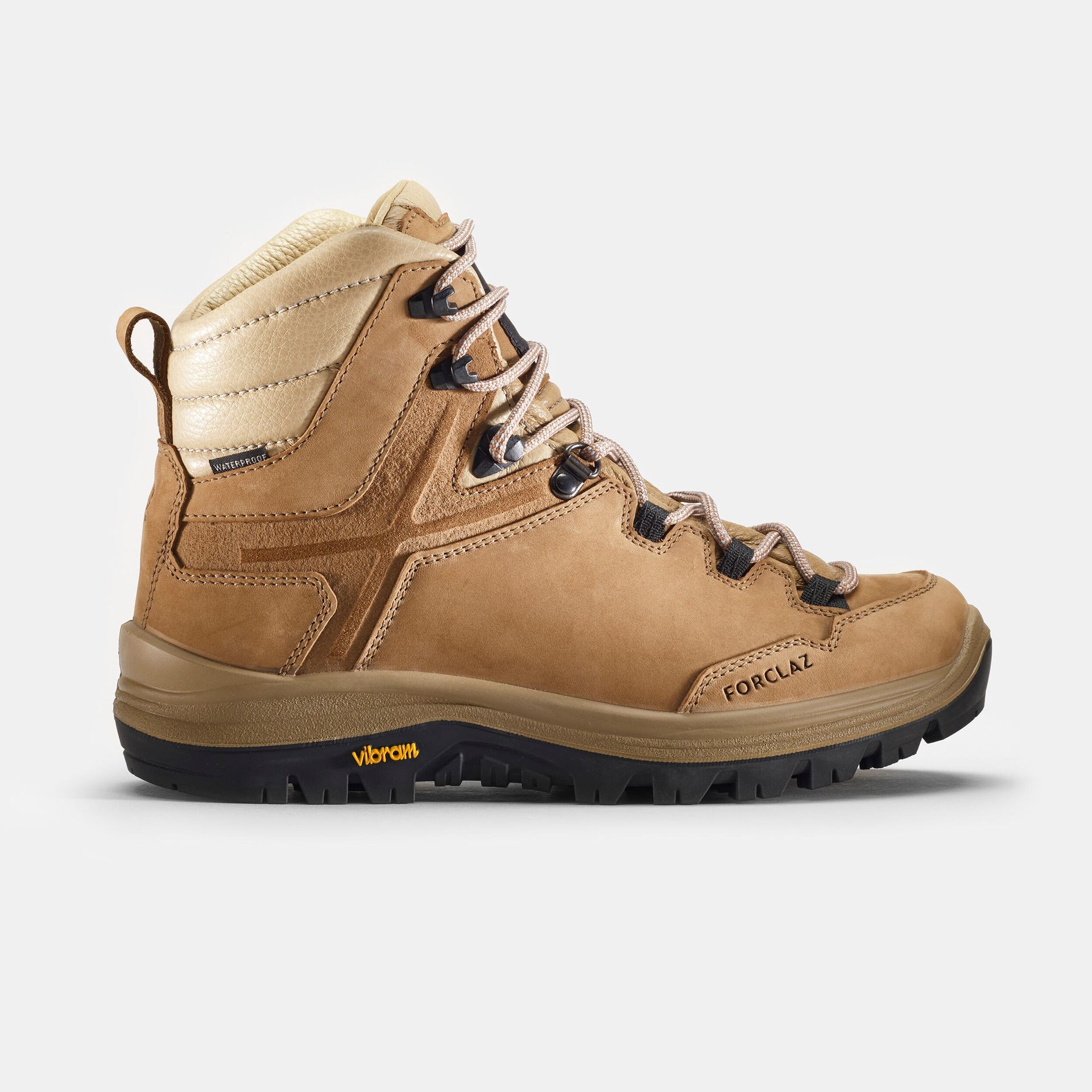 Buty trekkingowe damskie, MT500, skóra, wodoodporne