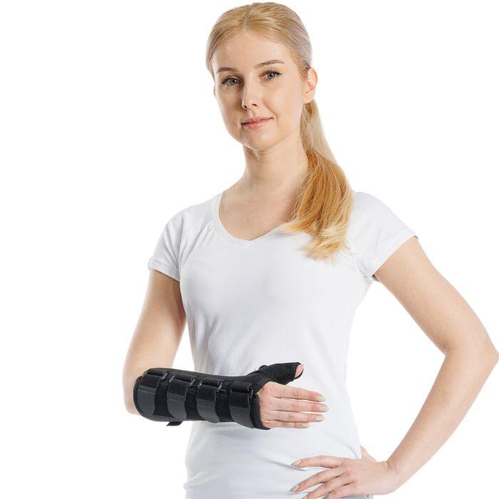 Orteza nadgarstka i kciuka Medical Sport MSupport Lewa długa z szyną