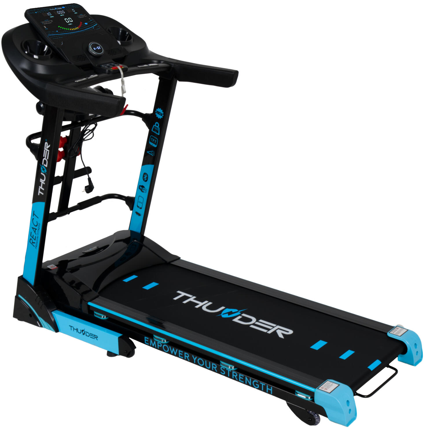 Bieżnia elektryczna do biegania Thunder React DS Black