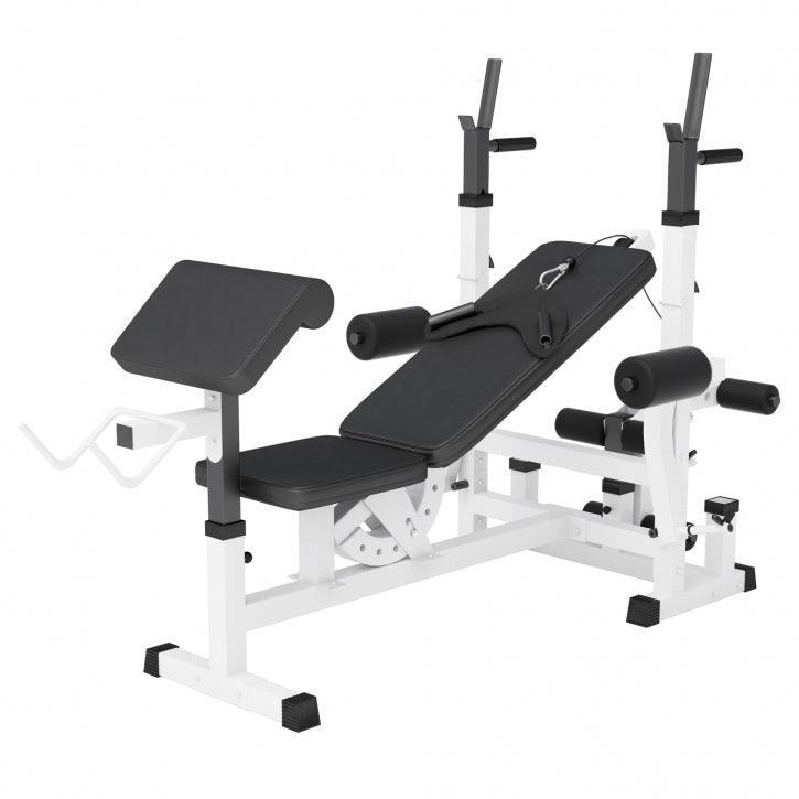 Gorilla Sports Stacja uniwersalna ławka modlitewnik stojaki (100115-00022-0001)