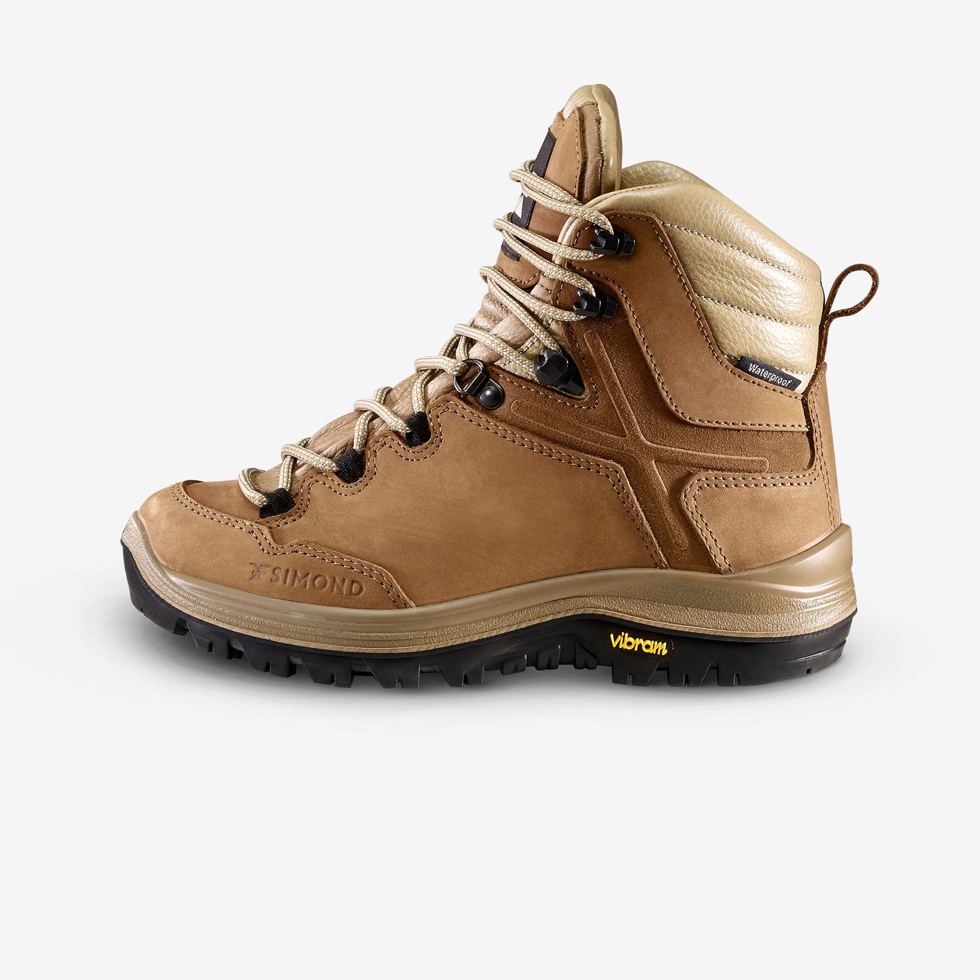 Buty trekkingowe damskie, MT500, skóra, wodoodporne