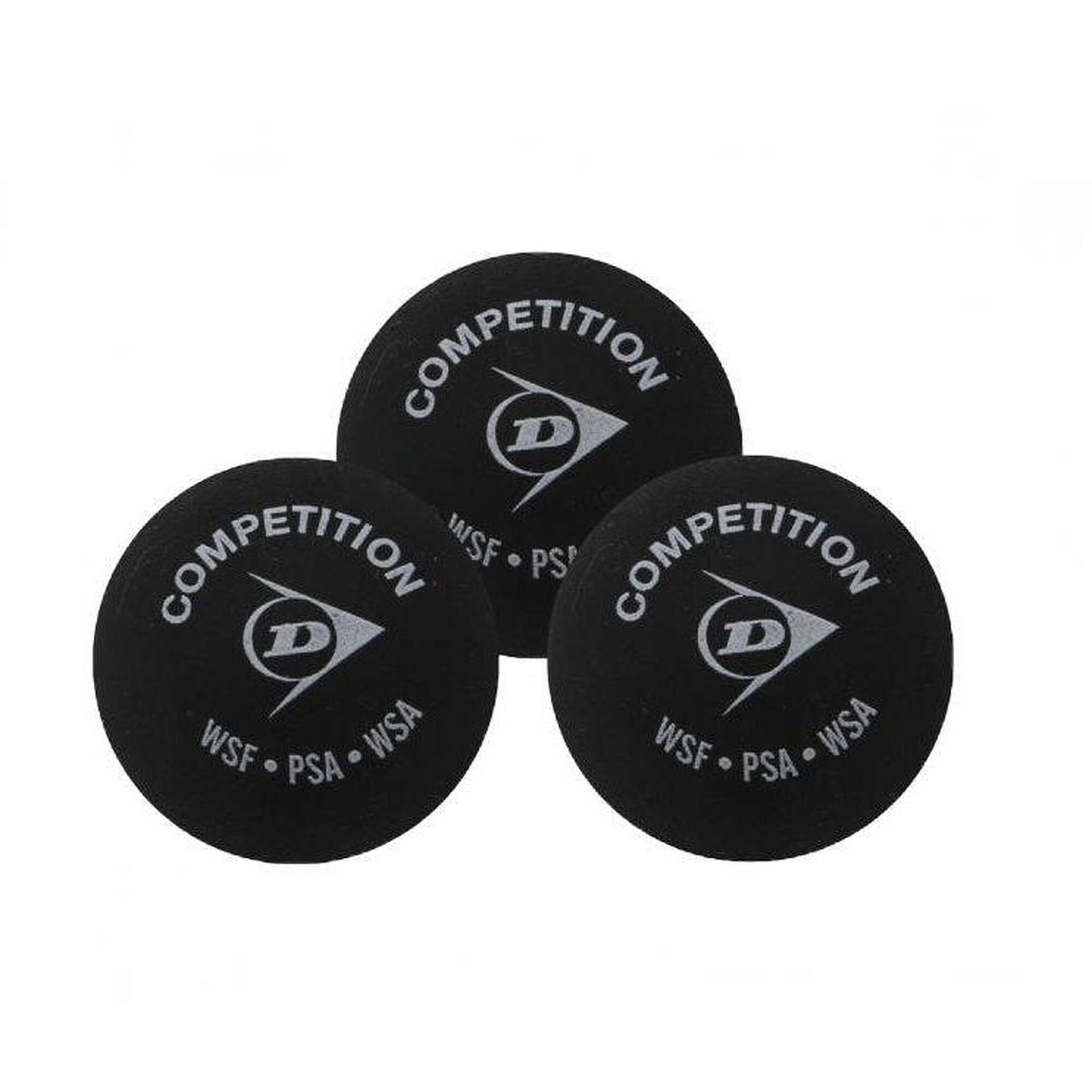 Dunlop Competition Squash ball (-częściowy zestaw), czarny, 1 rozmiar 700113