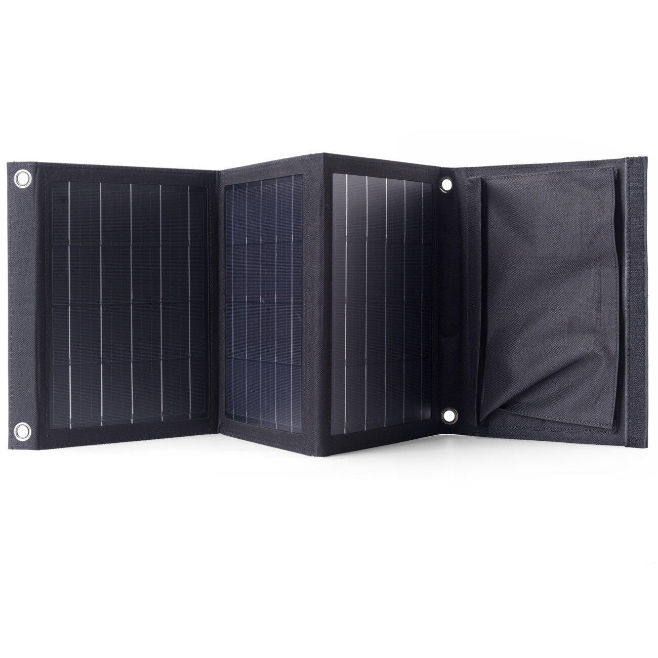 Choetech Choetech rozkładana podróżna ładowarka solarna słoneczna fotowoltaiczna 22W 2x USB 5V / 2,4A / 2,1A panel słoneczny (82 x 24 cm) czarny (SC005) SC005