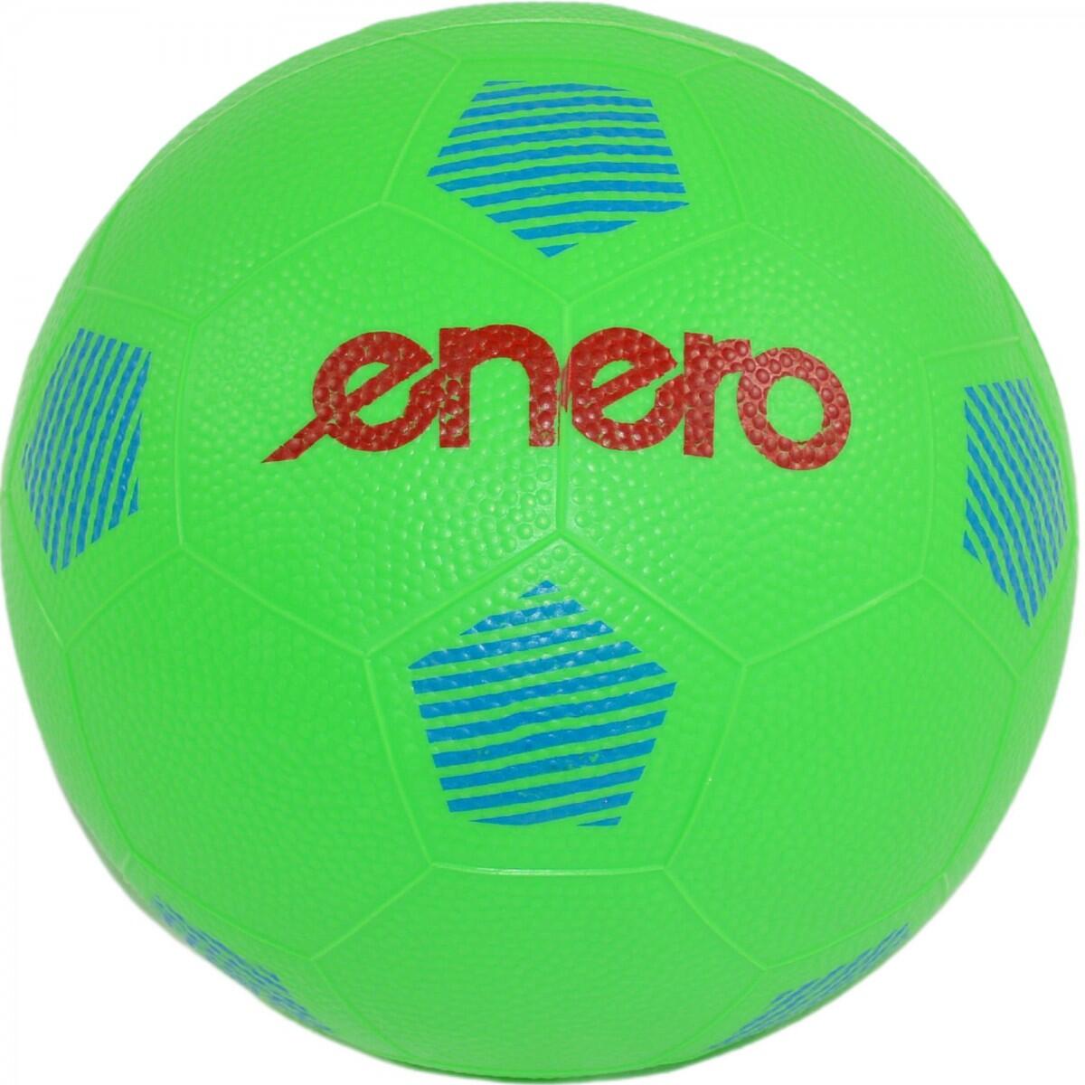 PIŁKA GUMOWA NOŻNA 22CM ZIELONA ENERO