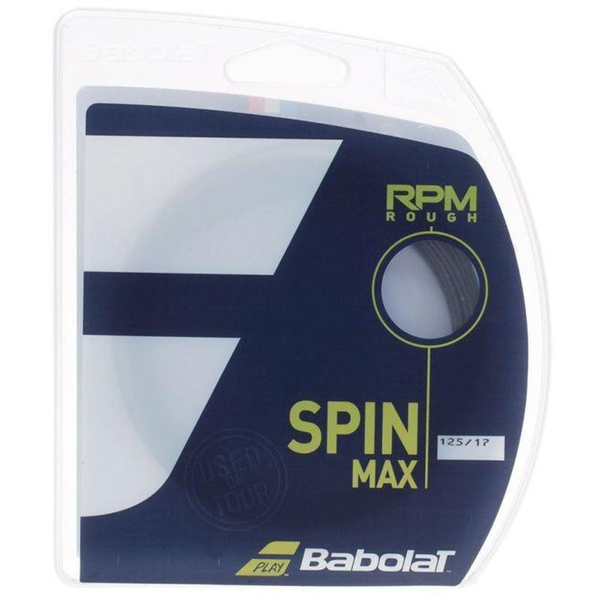 Naciąg tenisowy Babolat  RPM Rough Dark Grey 12m  1,30 mm