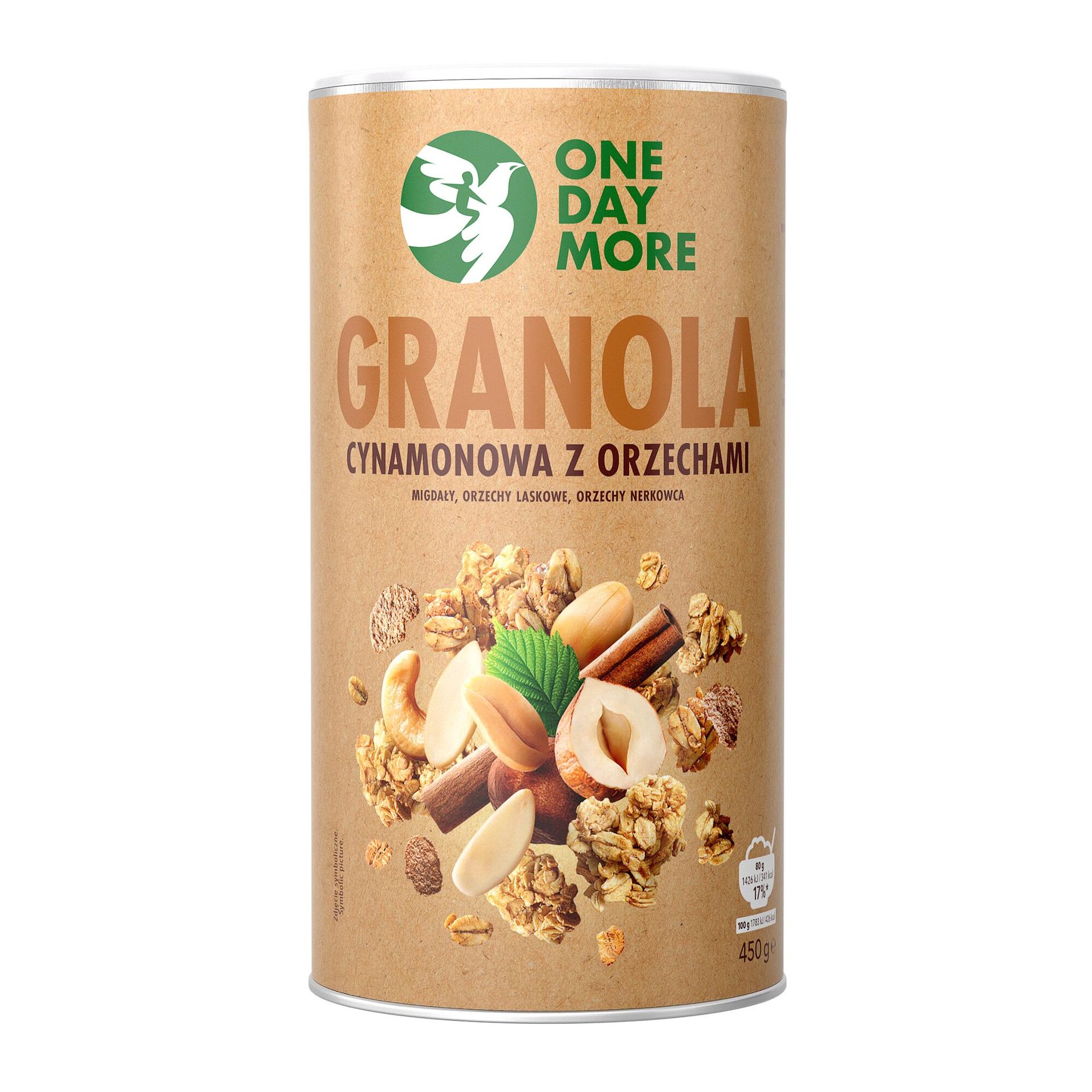 Granola cynamonowa z orzechami 450 g
