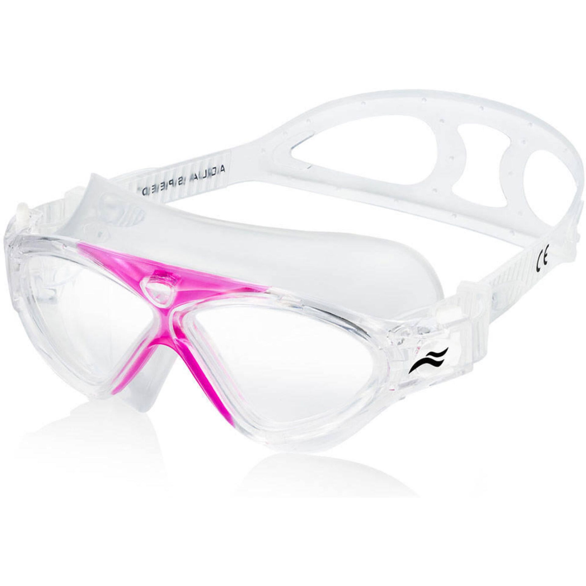 Aqua Speed Gogle pływackie, Zefir, różowo-transparente