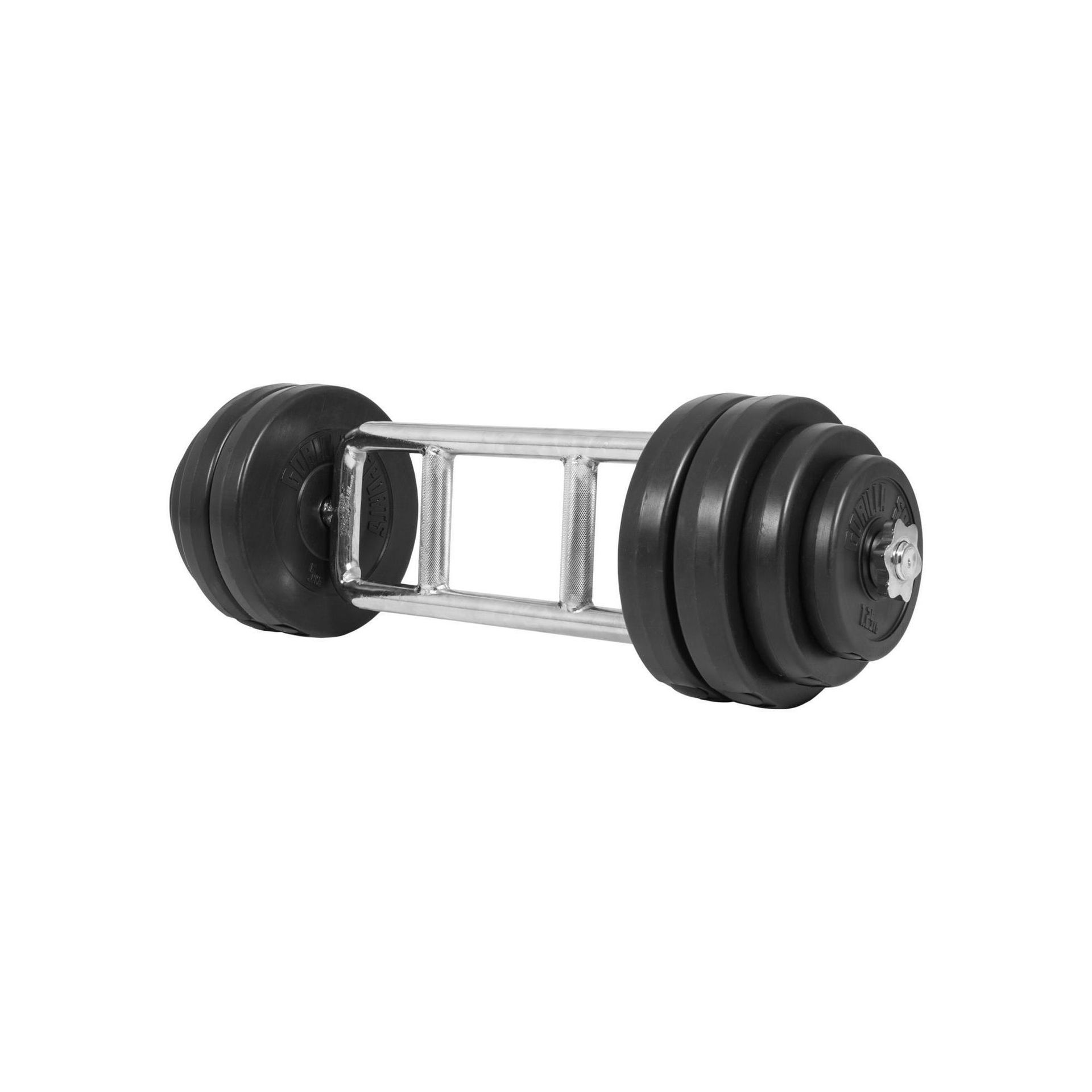 Gorilla Sports Zestaw gryf kratownica obciążenia winylowe 35,5 kg gwintowane (100099-00006-0036)