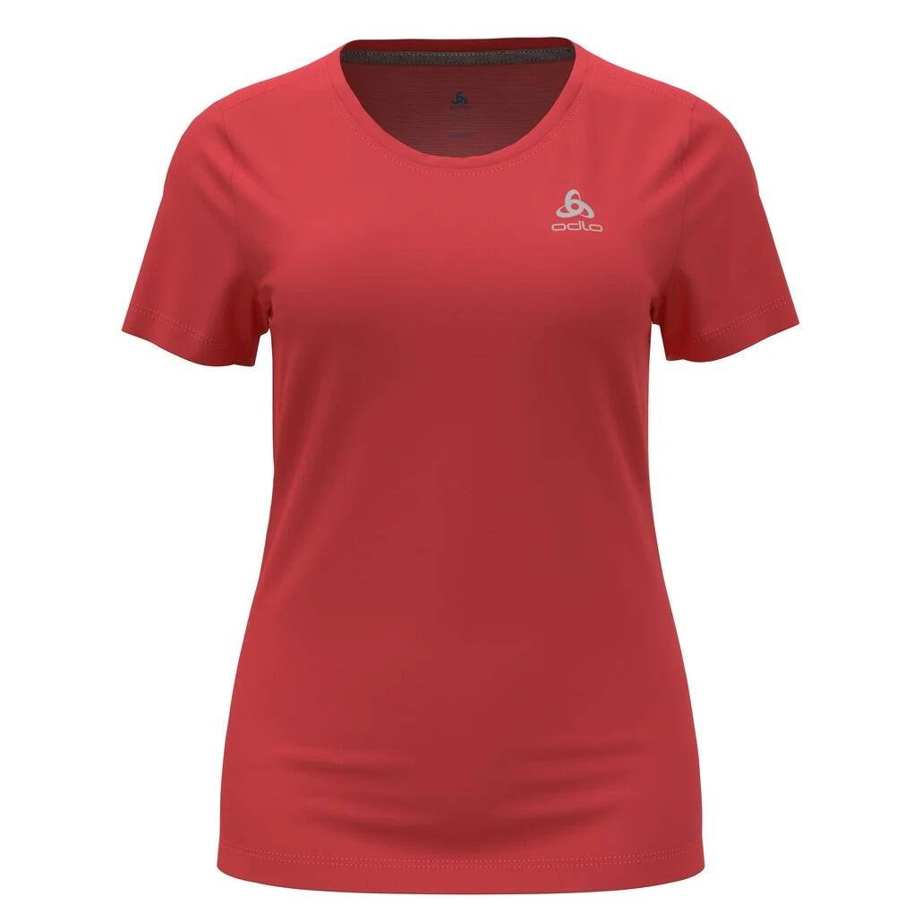 Koszulka z krótkim rękawem trekkingowa damska Odlo T-shirt F-DRY czerwona