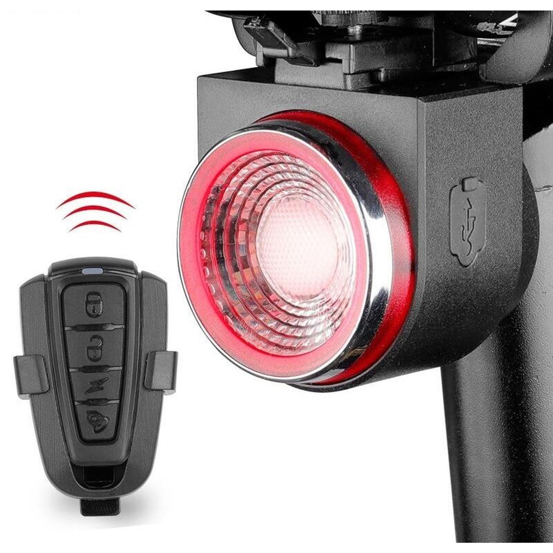 Lampa tył z alarmem i funkcją Stop A8