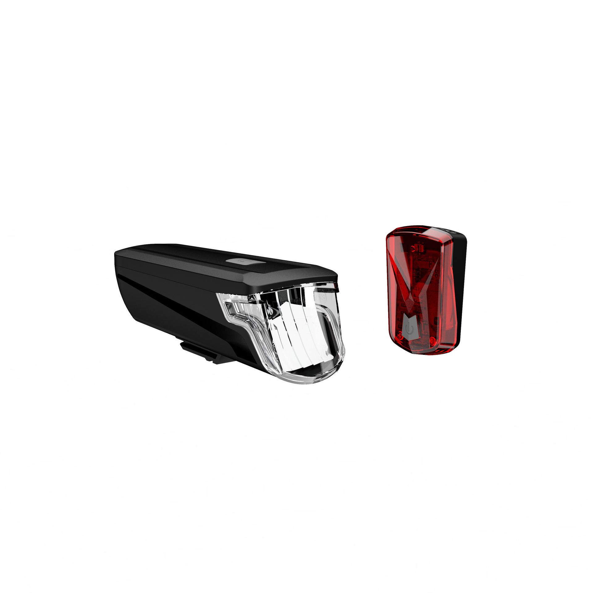 Lampki rowerowe Elops ST 510 przednia/tylna USB 2 szt.