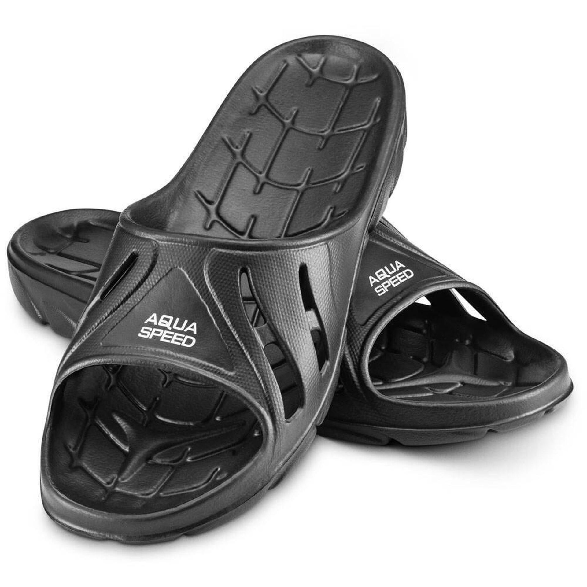 Aqua Speed sandały huhe badelatschen buty dla dzieci i dorosłych Alabama basenów, kolor: czarny, rozmiar: 42 5908217659910