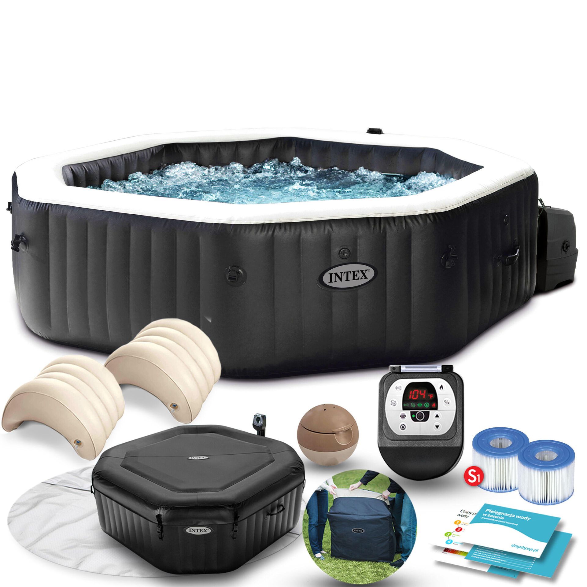 Intex SPA dmuchane jacuzzi z hydromasażem 6 osobowe 28462 28462