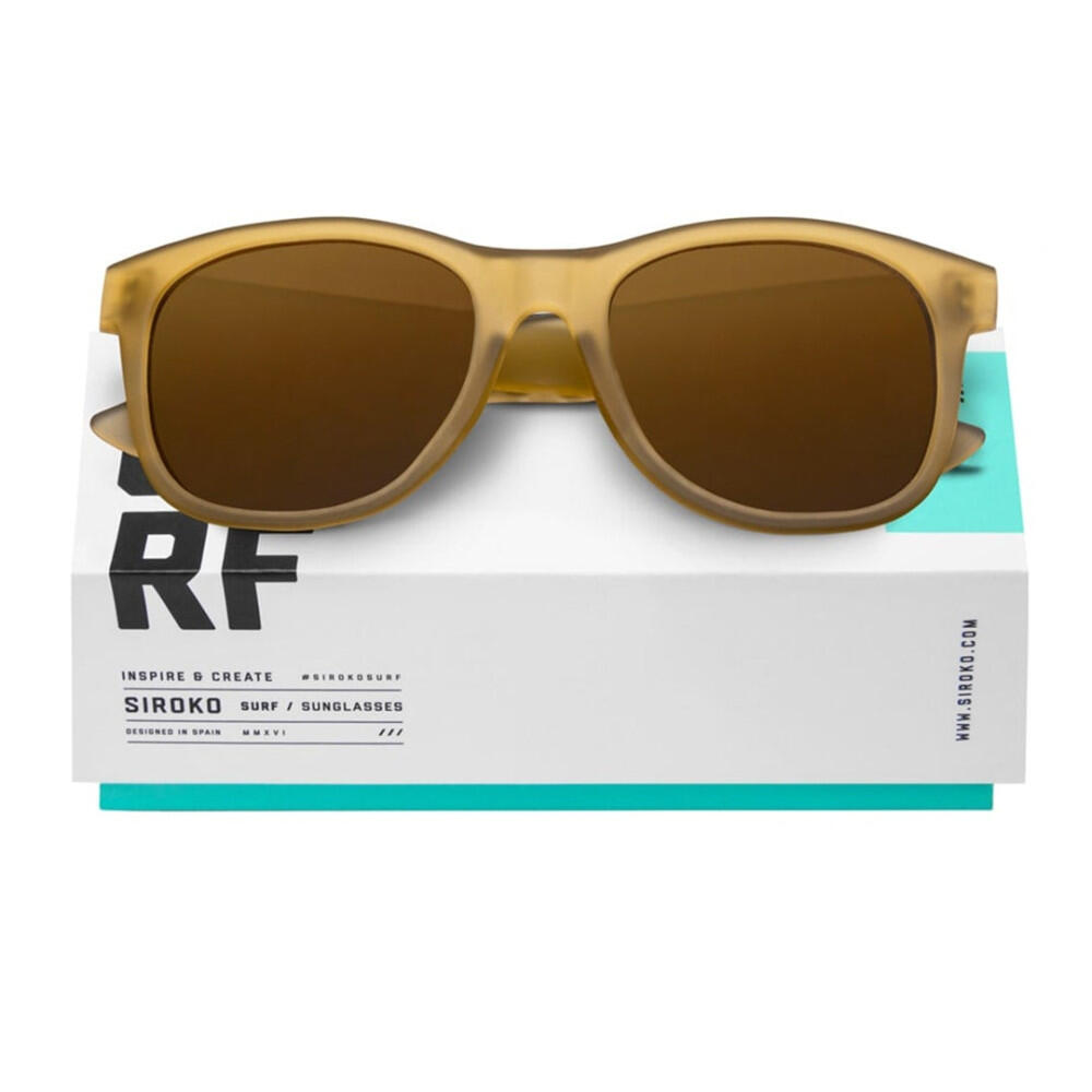 Okulary przeciwsłoneczne Originals Surf SIROKO Camel Brązowy Mężczyzna i kobieta