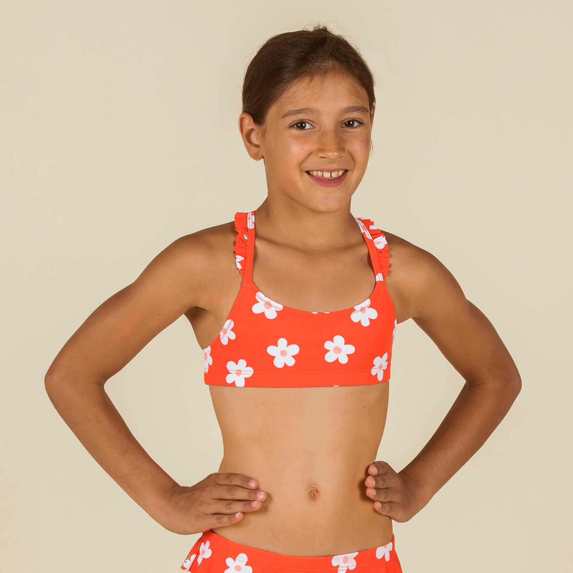 Zdjęcia - Kąpielówki / strój kąpielowy Nabaiji Góra stroju pływackiego dla dzieci  Lila Marg 